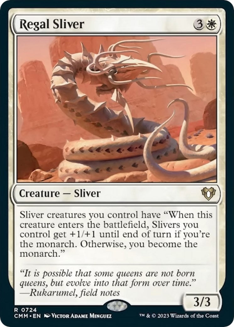 Image for Regal Sliver (724) (CMM) - Magic: The Gathering