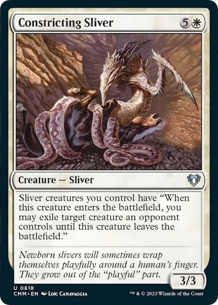 Image for Constricting Sliver (818) (CMM) - Magic: The Gathering