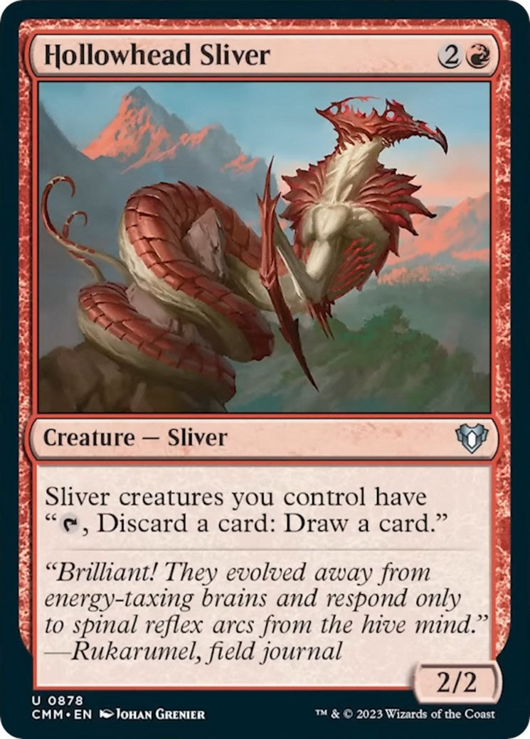 Image for Hollowhead Sliver (878) (CMM) - Magic: The Gathering