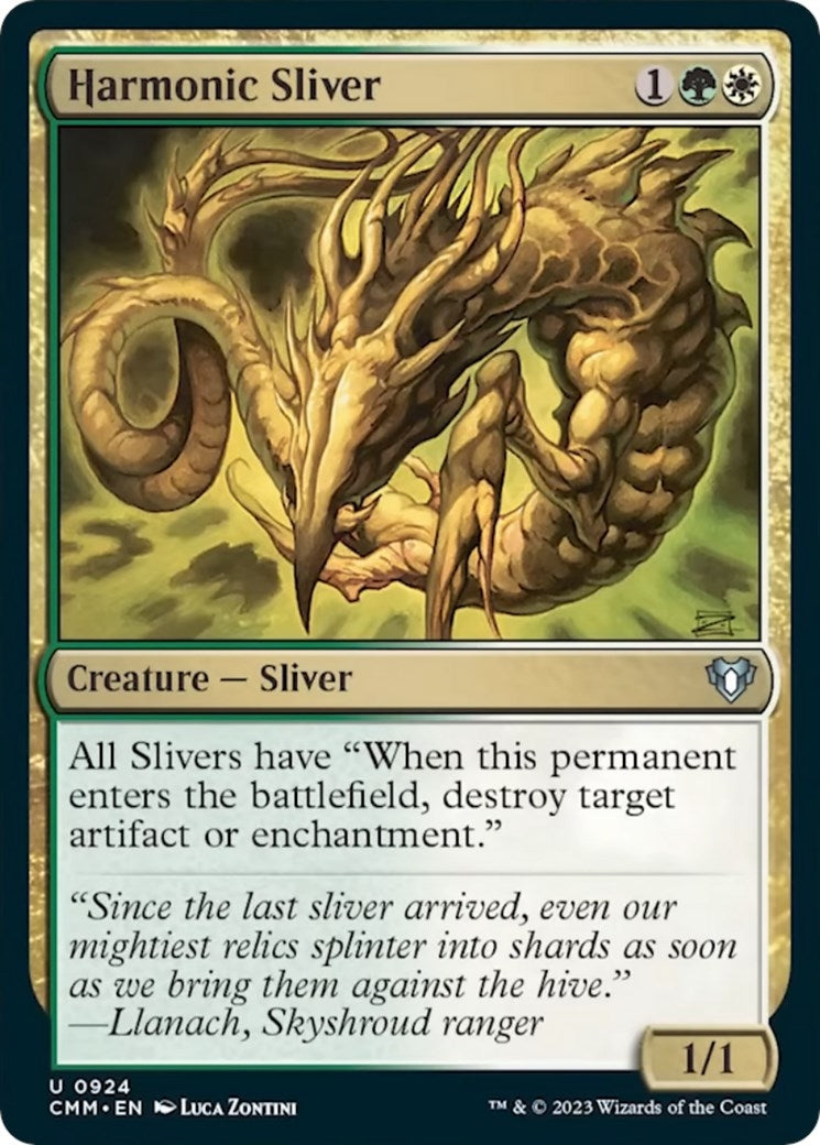 Image for Harmonic Sliver (924) (CMM) - Magic: The Gathering