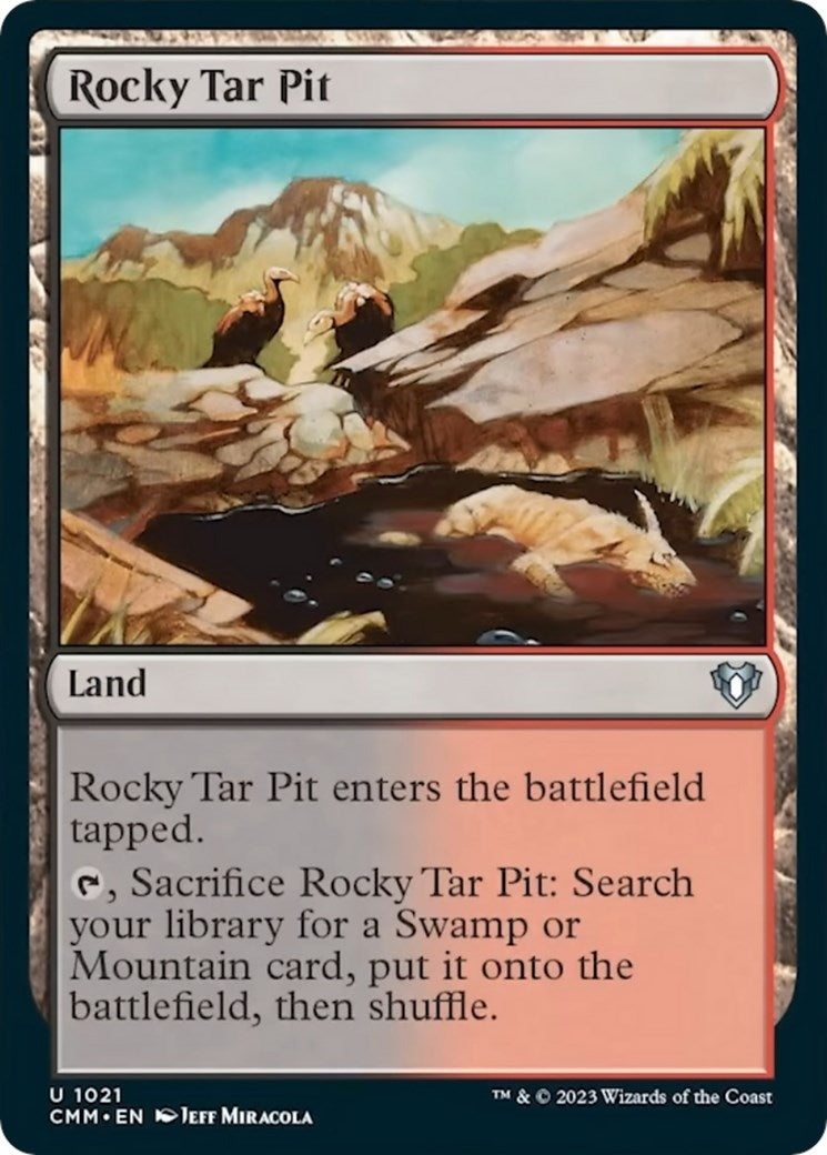 Image for Rocky Tar Pit (1021) (CMM) - Magic: The Gathering
