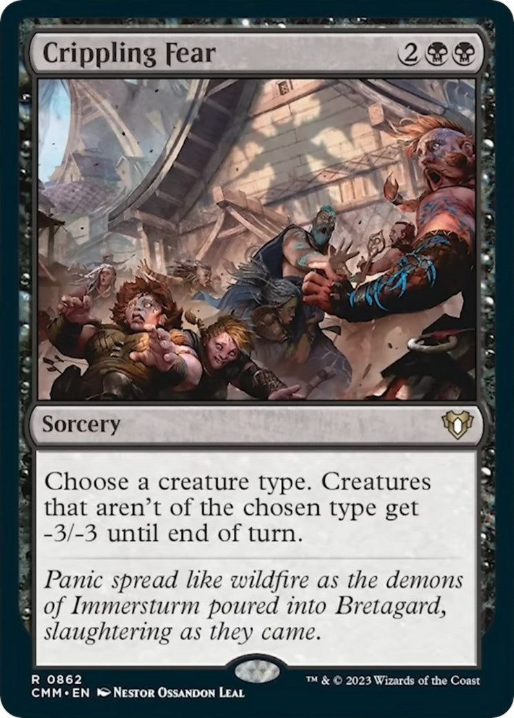 Image for Crippling Fear (862) (CMM) - Magic: The Gathering