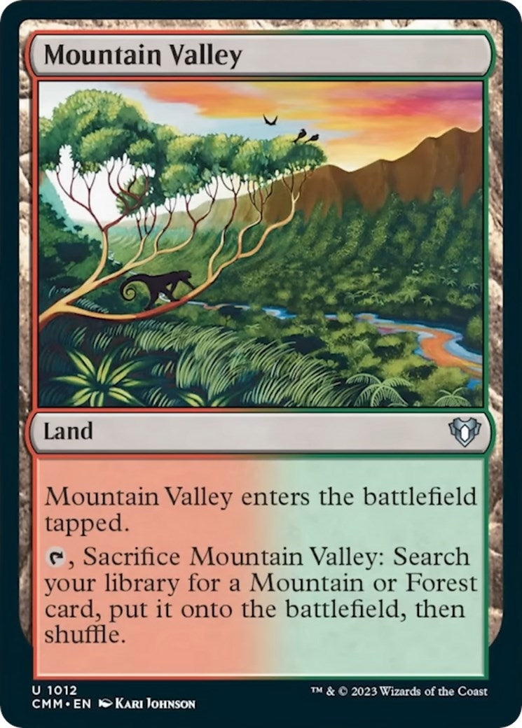 Image for Mountain Valley (1012) (CMM) - Magic: The Gathering