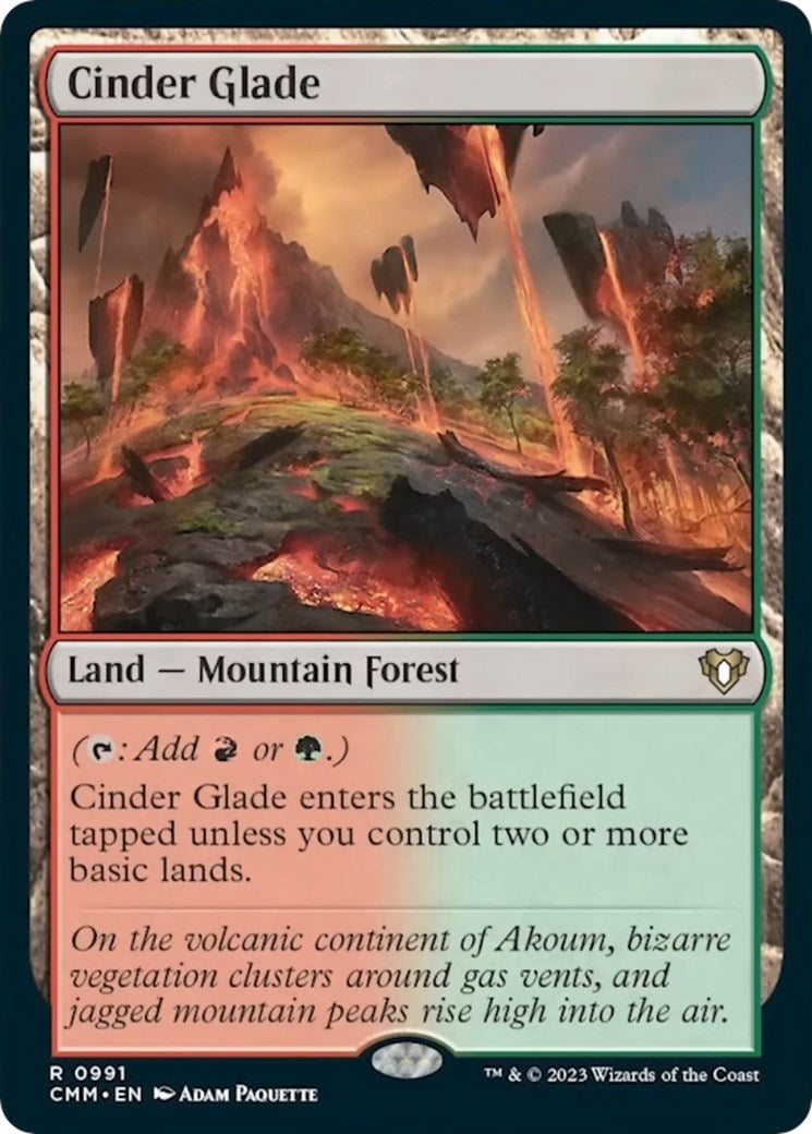 Image for Cinder Glade (991) (CMM) - Magic: The Gathering