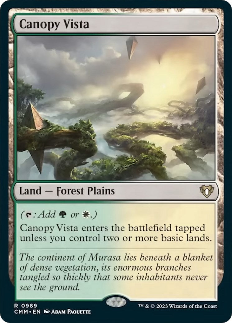 Image for Canopy Vista (989) (CMM) - Magic: The Gathering