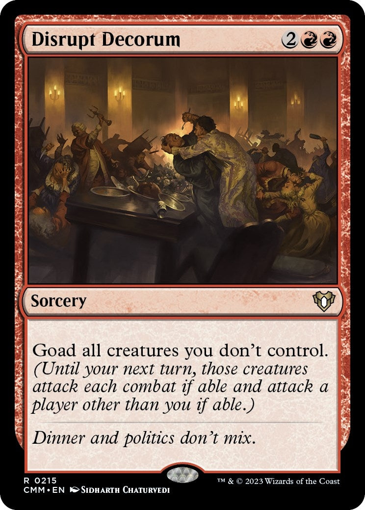Image for Disrupt Decorum (215) (CMM) - Magic: The Gathering