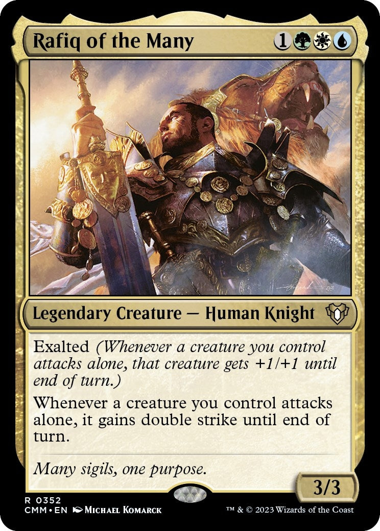 Image for Rafiq of the Many (352) (CMM) - Magic: The Gathering