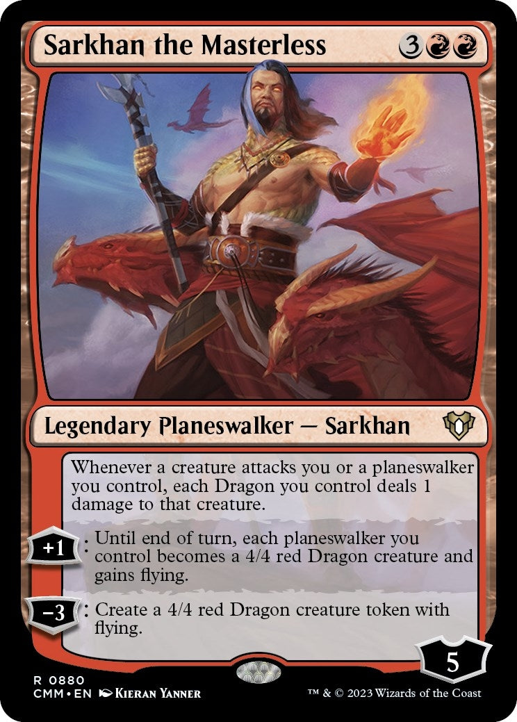 Image for Sarkhan the Masterless (880) (CMM) - Magic: The Gathering