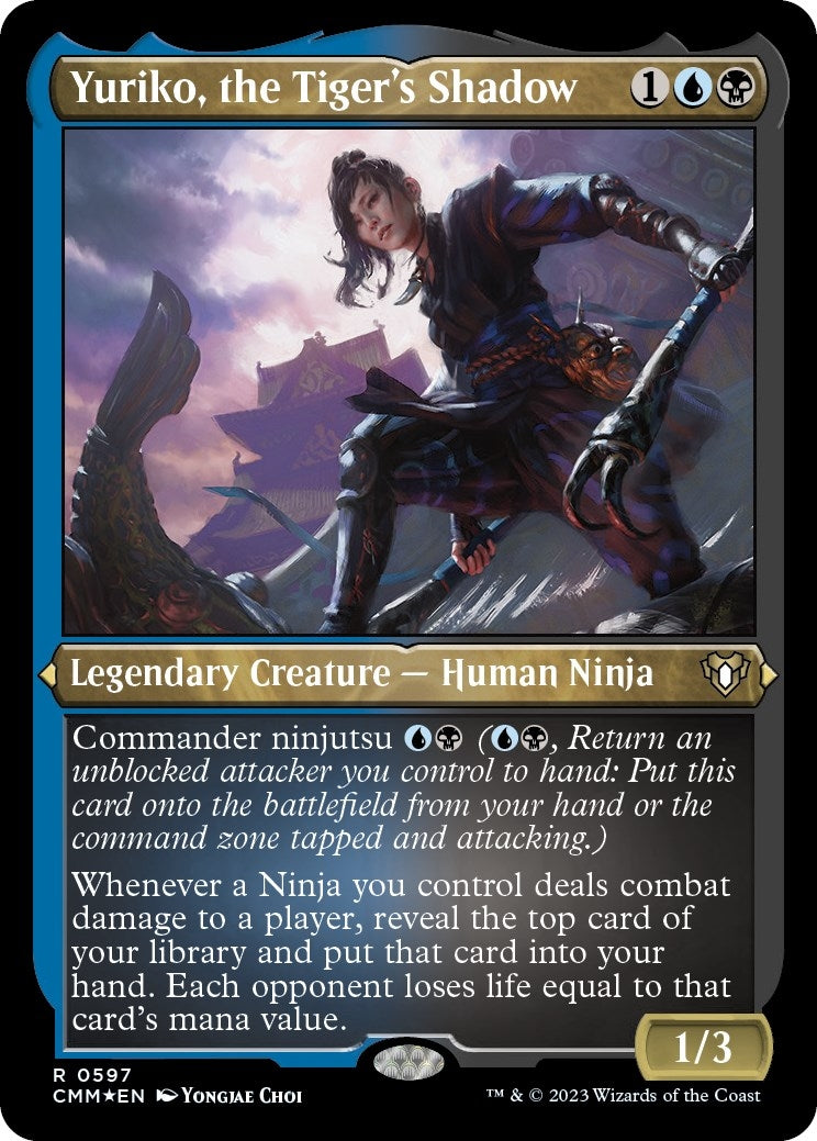 Image for Yuriko, the Tiger's Shadow (Foil Etched) (597) (CMM) - Magic: The Gathering