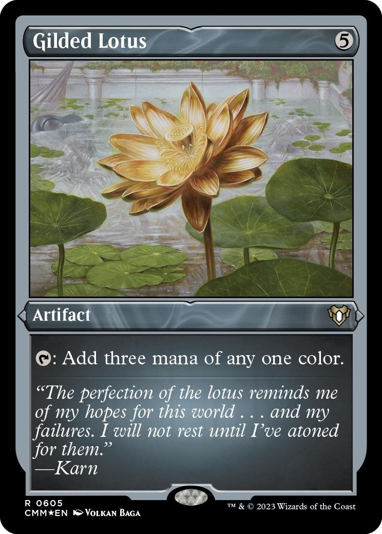 Image for Gilded Lotus (Foil Etched) (605) (CMM) - Magic: The Gathering