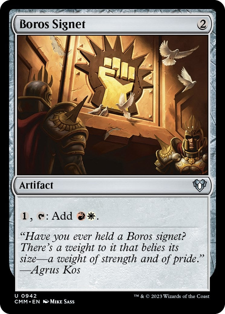 Image for Boros Signet (942) (CMM) - Magic: The Gathering