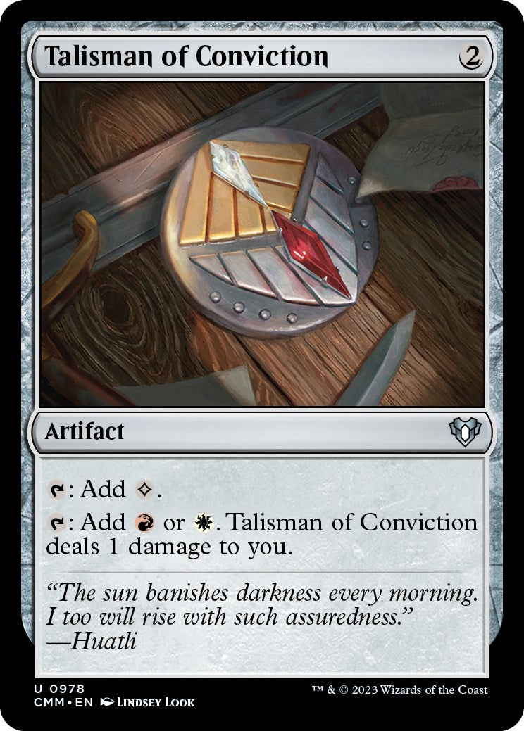Image for Talisman of Conviction (978) (CMM) - Magic: The Gathering