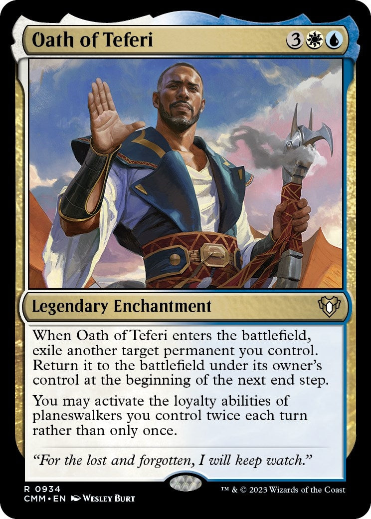 Image for Oath of Teferi (934) (CMM) - Magic: The Gathering