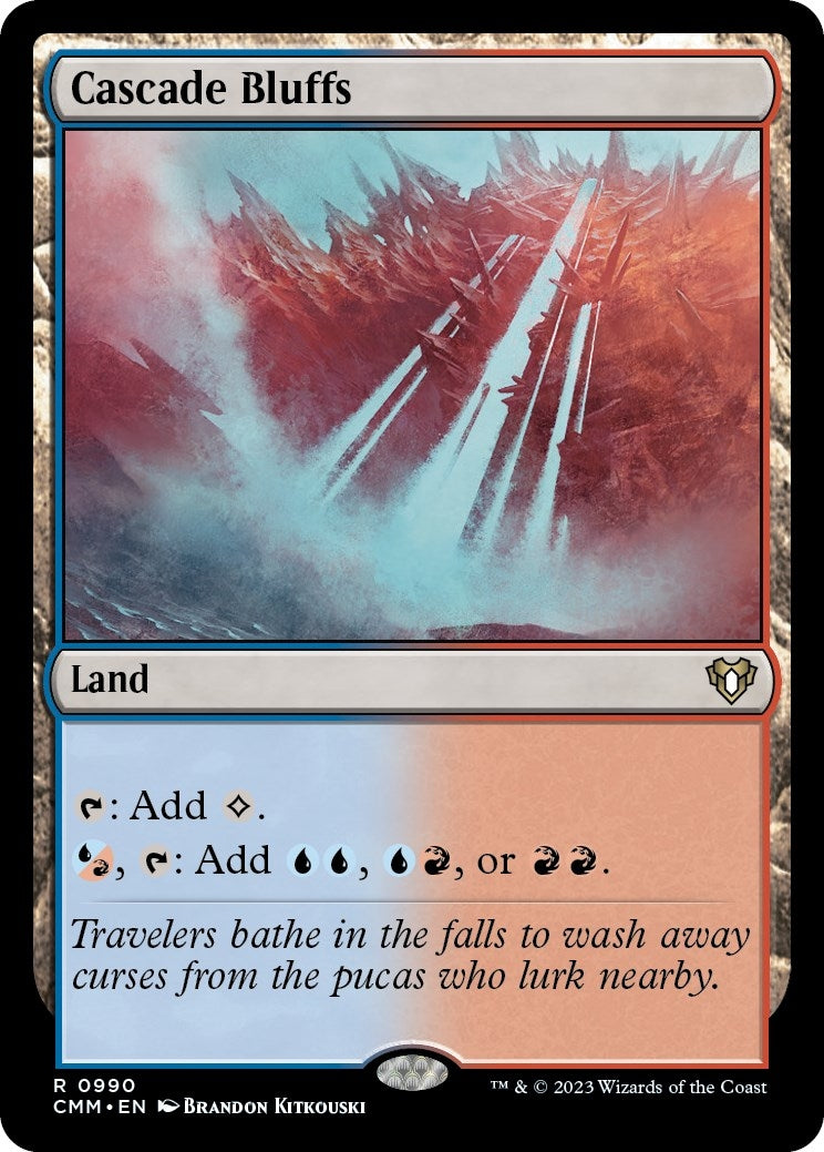 Image for Cascade Bluffs (990) (CMM) - Magic: The Gathering