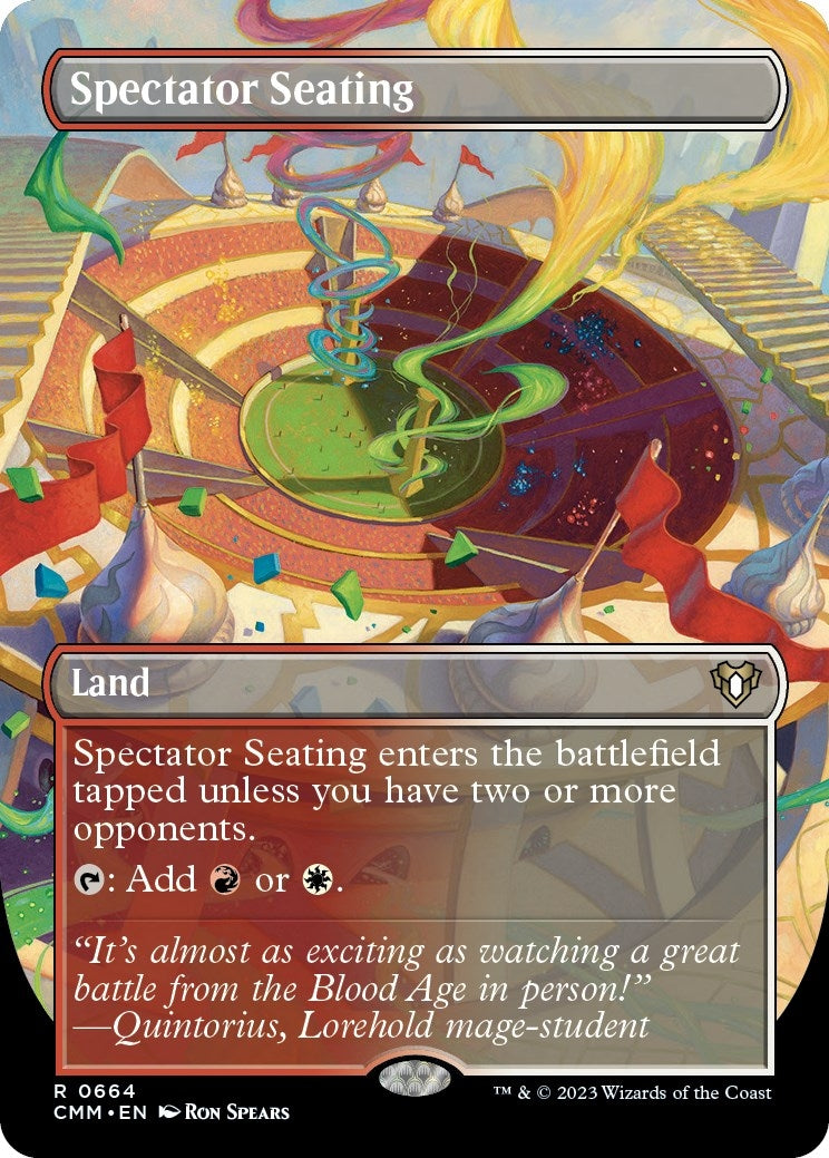 Image for Spectator Seating (Borderless) (664) (CMM) - Magic: The Gathering