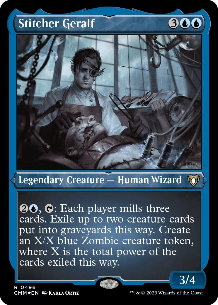 Image for Stitcher Geralf (Foil Etched) (496) (CMM) - Magic: The Gathering