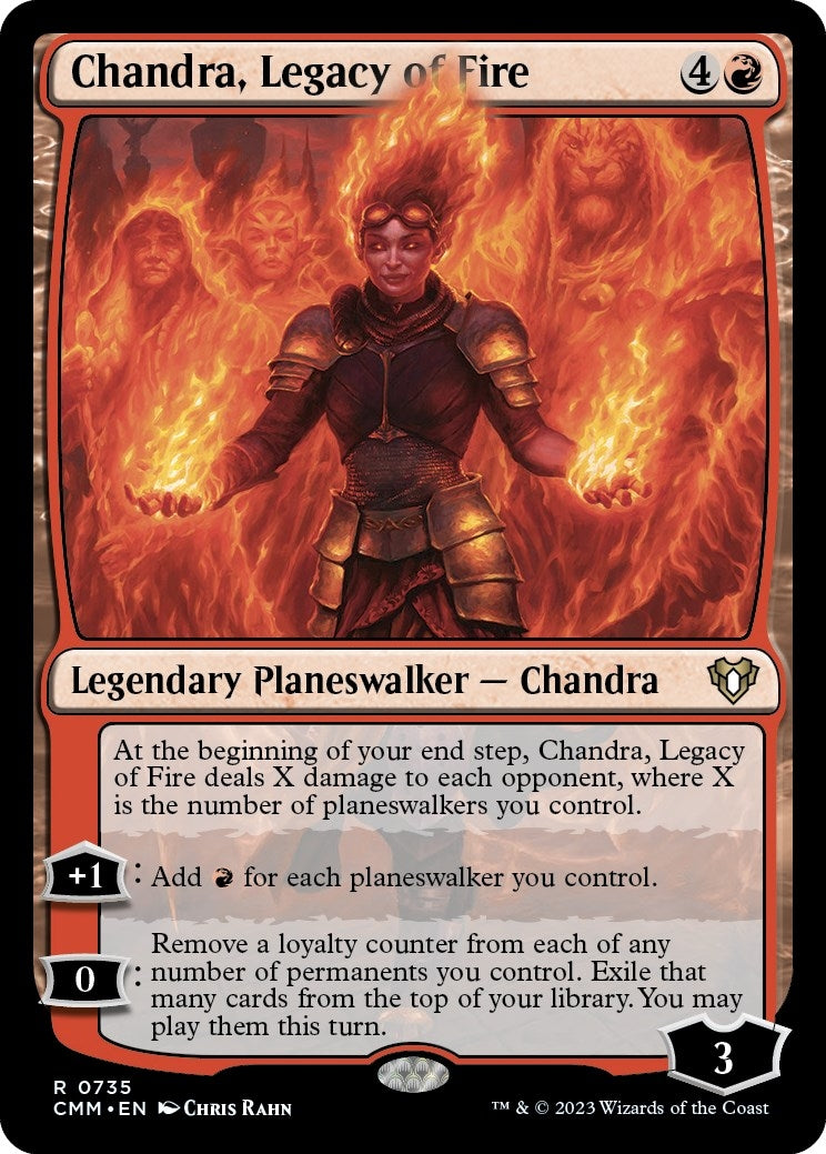 Image for Chandra, Legacy of Fire (735) (CMM) - Magic: The Gathering