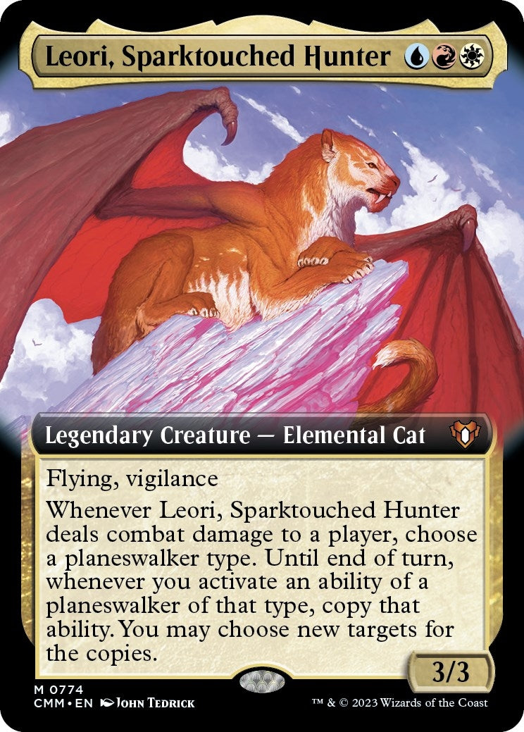 Image for Leori, Sparktouched Hunter (Extended Art) (774) (CMM) - Magic: The Gathering