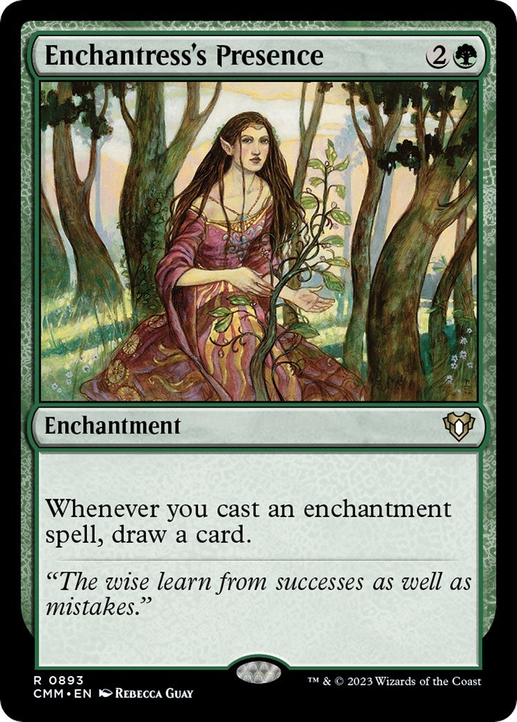 Image for Enchantress's Presence (893) (CMM) - Magic: The Gathering