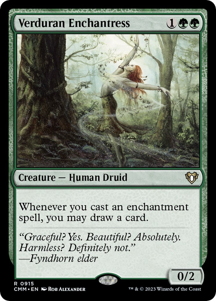Image for Verduran Enchantress (915) (CMM) - Magic: The Gathering