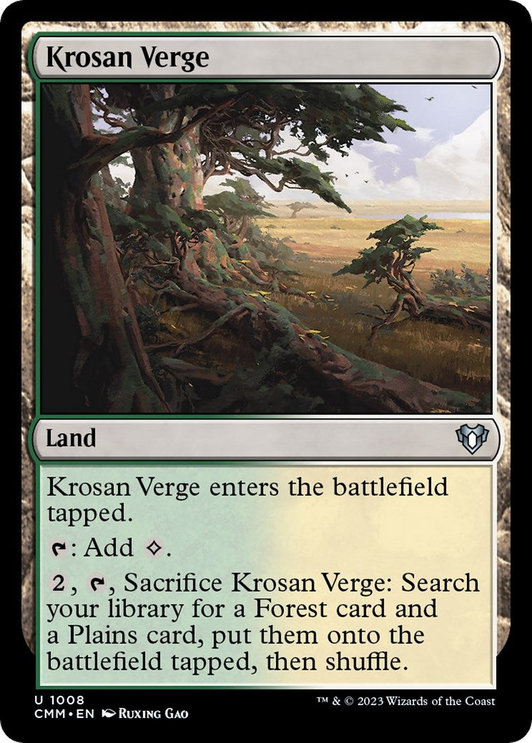 Image for Krosan Verge (1008) (CMM) - Magic: The Gathering