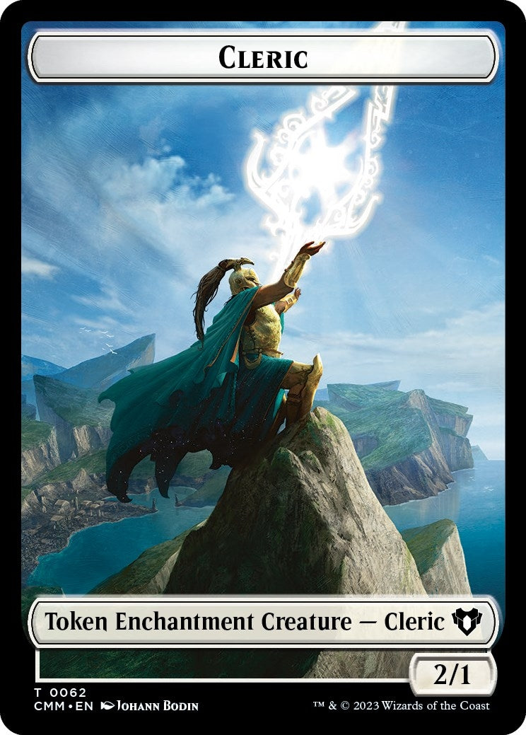 Image for Cleric // Cat Beast Double-Sided Token (62 // 61) (CMM) - Magic: The Gathering