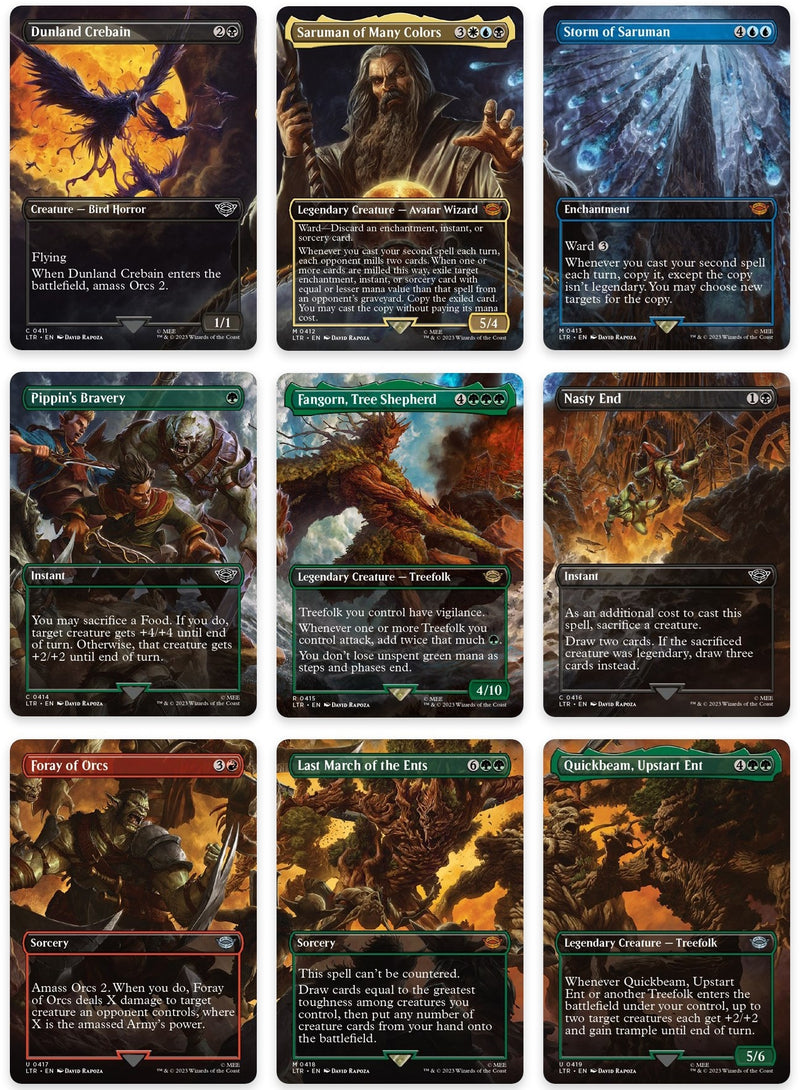 Image for Isengard Destroyed Scene [Set of 9] (411-419) (LTR) - Magic: The Gathering
