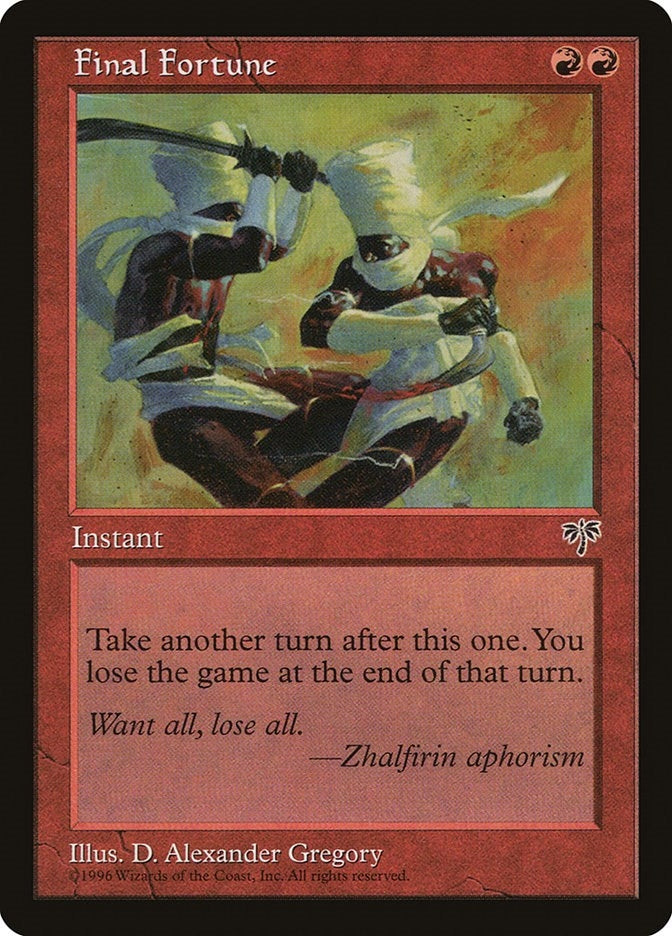 Image for Final Fortune (MIR) - Magic: The Gathering