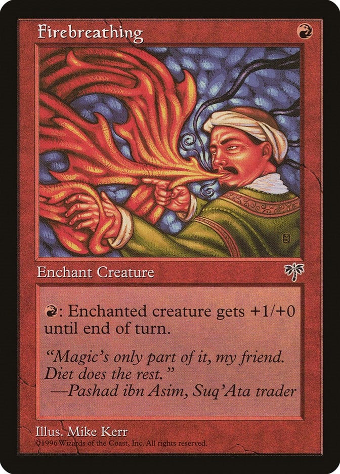 Image for Firebreathing (MIR) - Magic: The Gathering