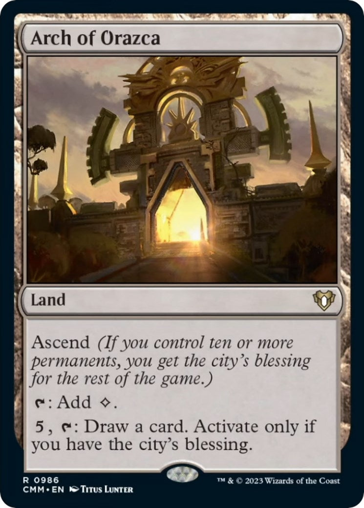 Image for Arch of Orazca (986) (CMM) - Magic: The Gathering