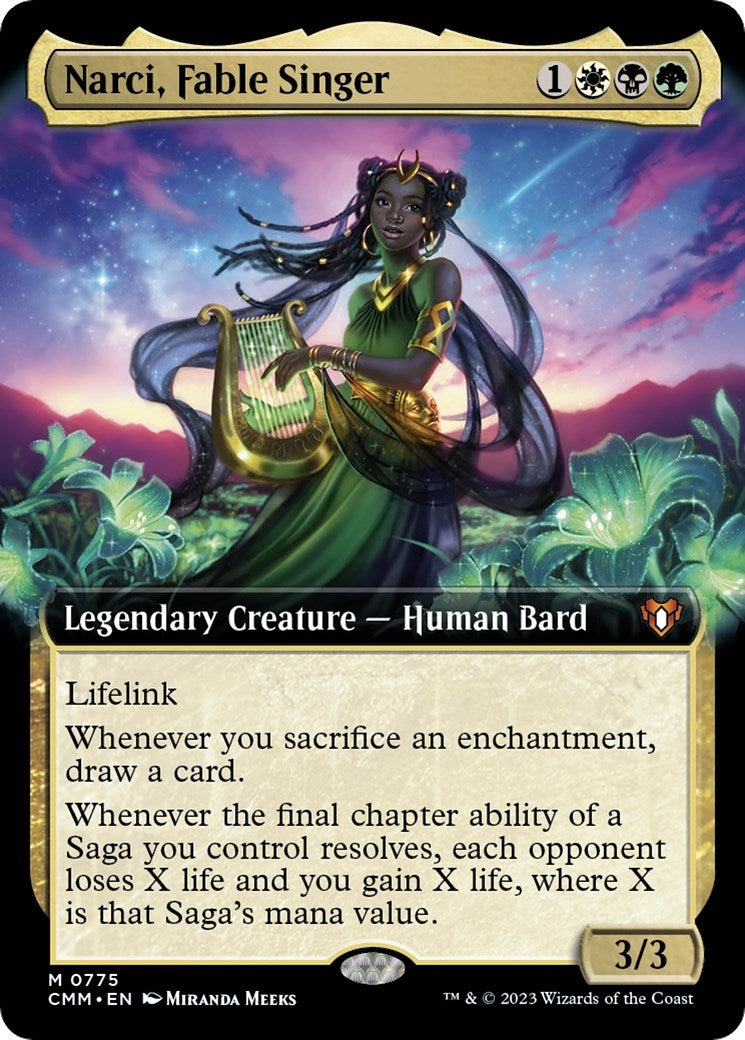 Image for Narci, Fable Singer (Extended Art) (775) (CMM) - Magic: The Gathering