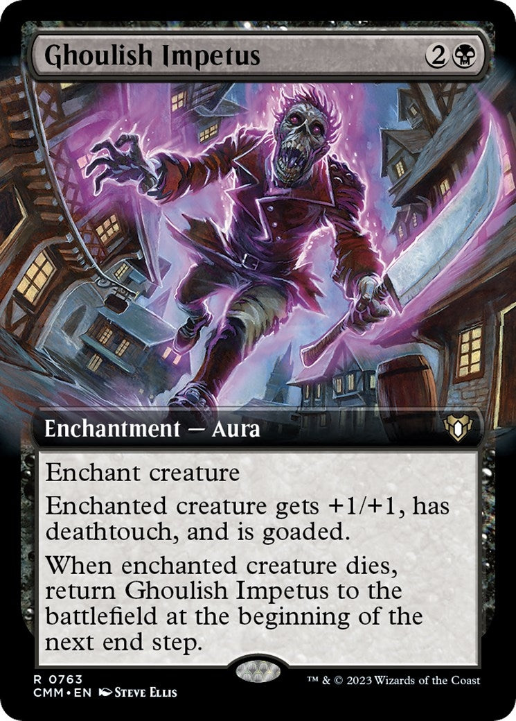 Image for Ghoulish Impetus (Extended Art) (763) (CMM) - Magic: The Gathering
