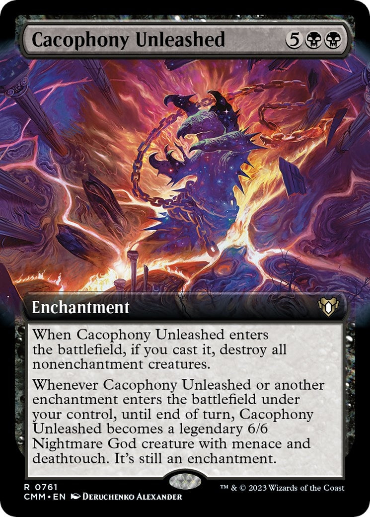 Image for Cacophony Unleashed (Extended Art) (761) (CMM) - Magic: The Gathering