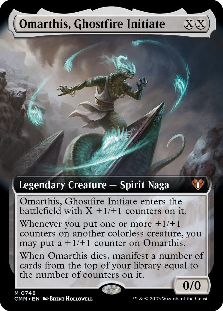 Image for Omarthis, Ghostfire Initiate (Extended Art) (748) (CMM) - Magic: The Gathering