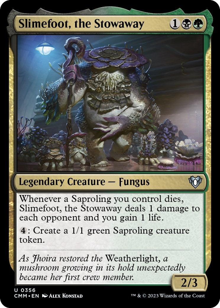 Image for Slimefoot, the Stowaway (356) (CMM) - Magic: The Gathering