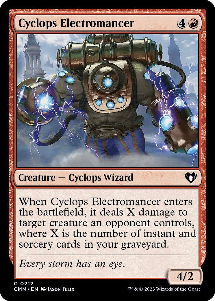 Image for Cyclops Electromancer (212) (CMM) - Magic: The Gathering