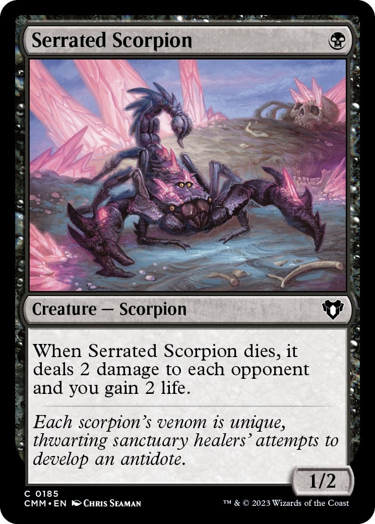 Image for Serrated Scorpion (185) (CMM) - Magic: The Gathering