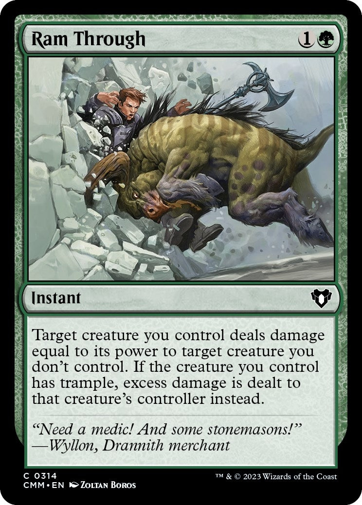 Image for Ram Through (314) (CMM) - Magic: The Gathering