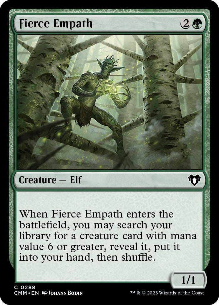 Image for Fierce Empath (288) (CMM) - Magic: The Gathering