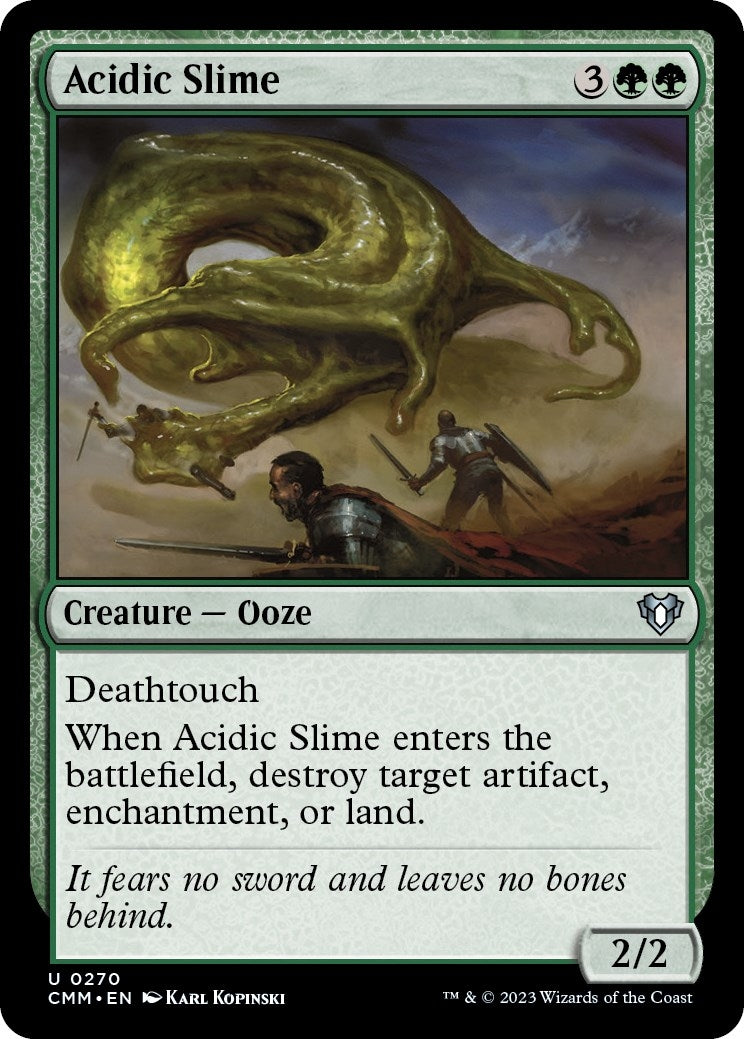 Image for Acidic Slime (270) (CMM) - Magic: The Gathering