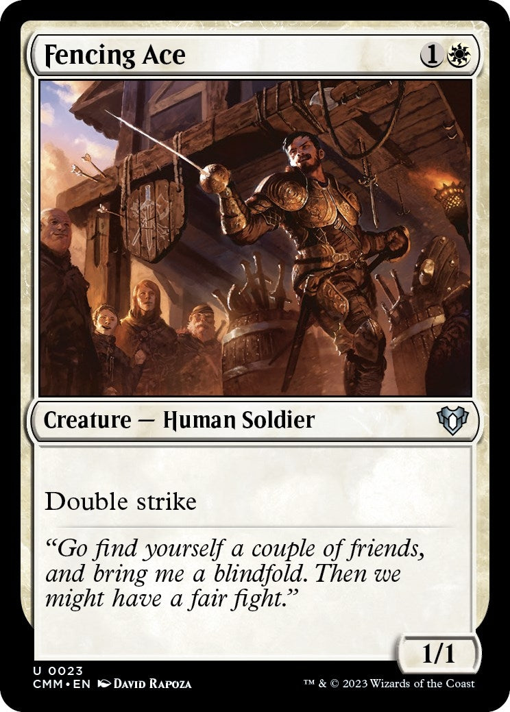 Image for Fencing Ace (23) (CMM) - Magic: The Gathering