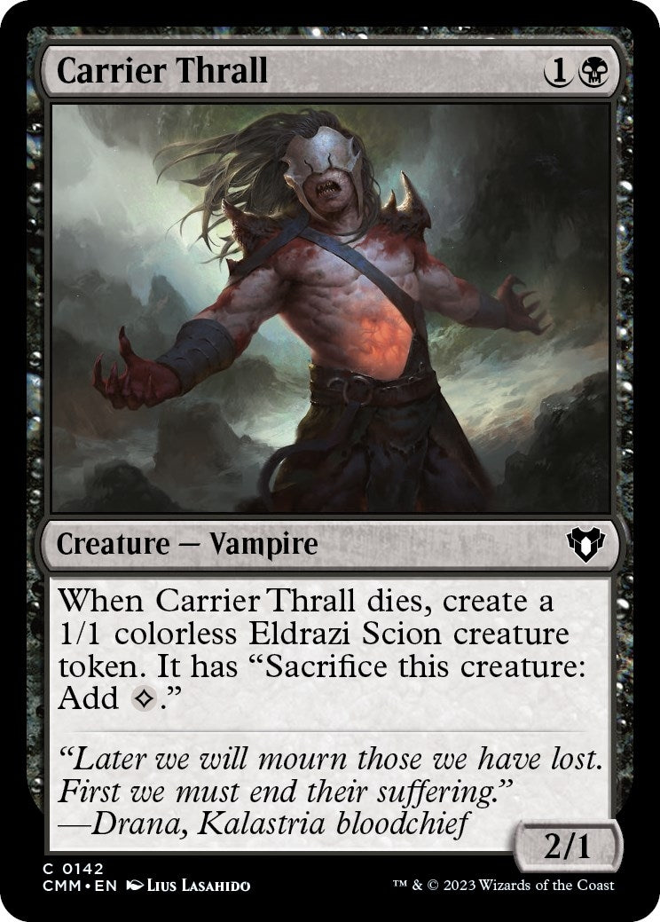 Image for Carrier Thrall (142) (CMM) - Magic: The Gathering