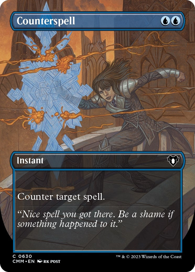 Image for Counterspell (Borderless) (630) (CMM) - Magic: The Gathering