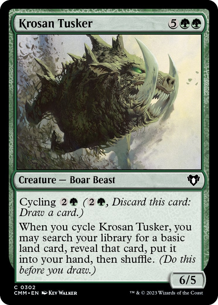 Image for Krosan Tusker (302) (CMM) - Magic: The Gathering