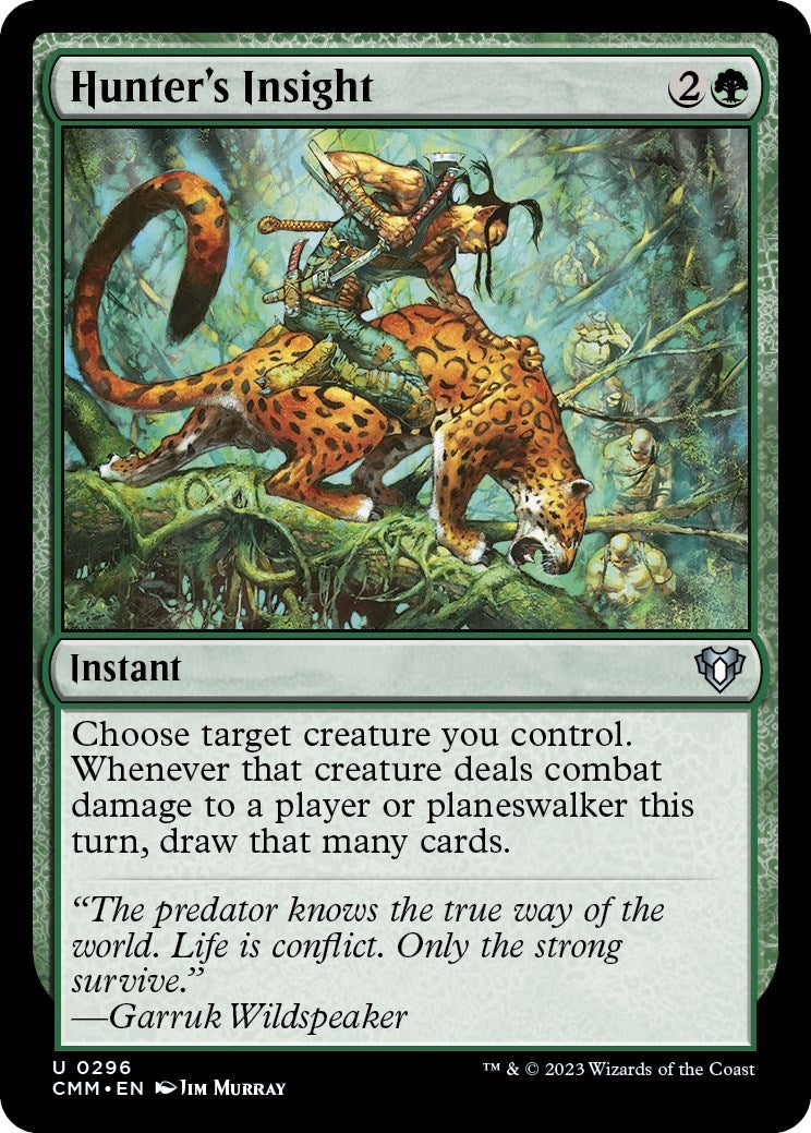 Image for Hunter's Insight (296) (CMM) - Magic: The Gathering