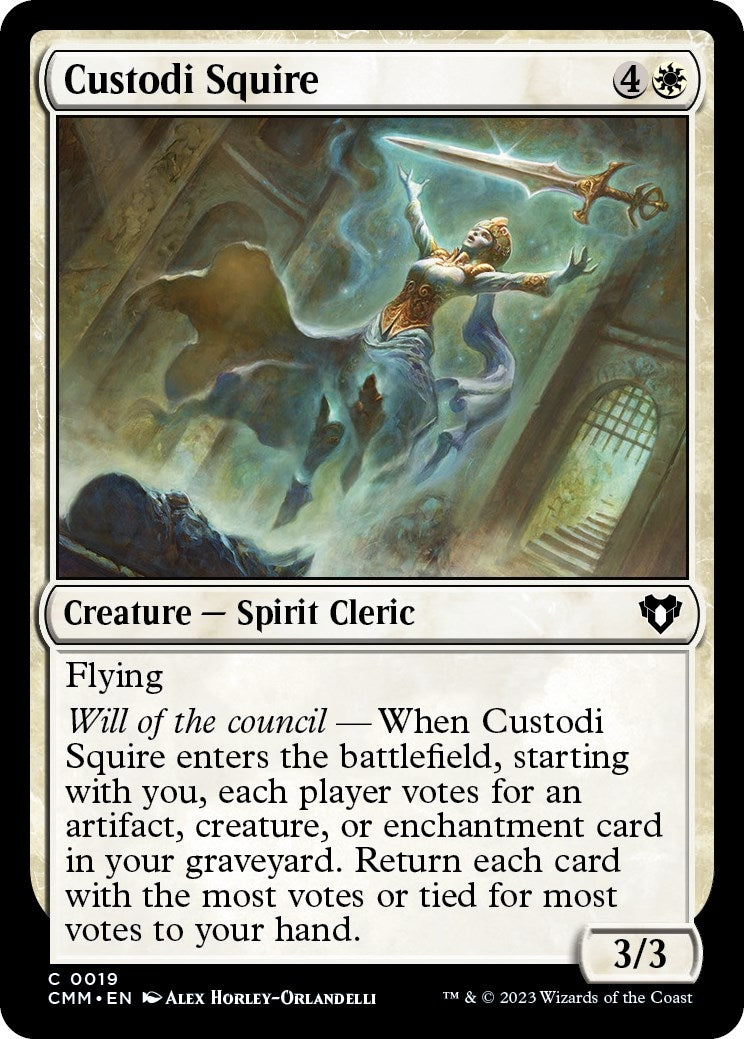 Image for Custodi Squire (19) (CMM) - Magic: The Gathering