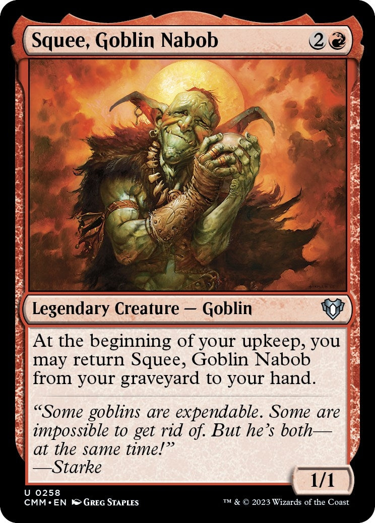 Image for Squee, Goblin Nabob (258) (CMM) - Magic: The Gathering