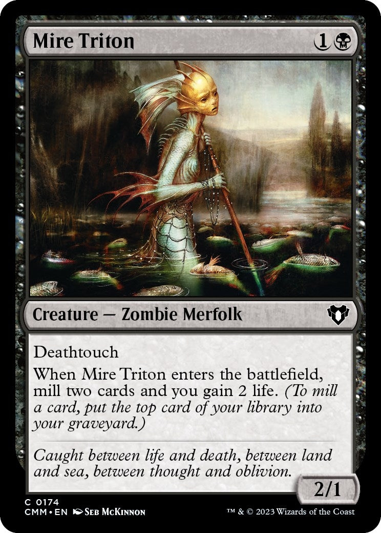 Image for Mire Triton (174) (CMM) - Magic: The Gathering