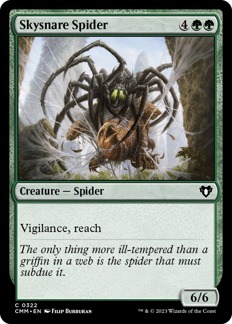 Image for Skysnare Spider (322) (CMM) - Magic: The Gathering