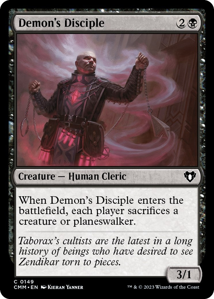 Image for Demon's Disciple (149) (CMM) - Magic: The Gathering